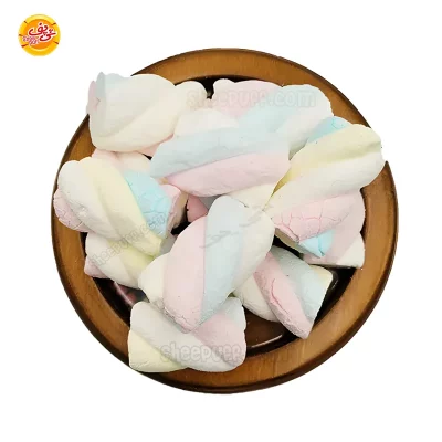خرید مارشمالو خشک پیچی عمده - پخش شی پف