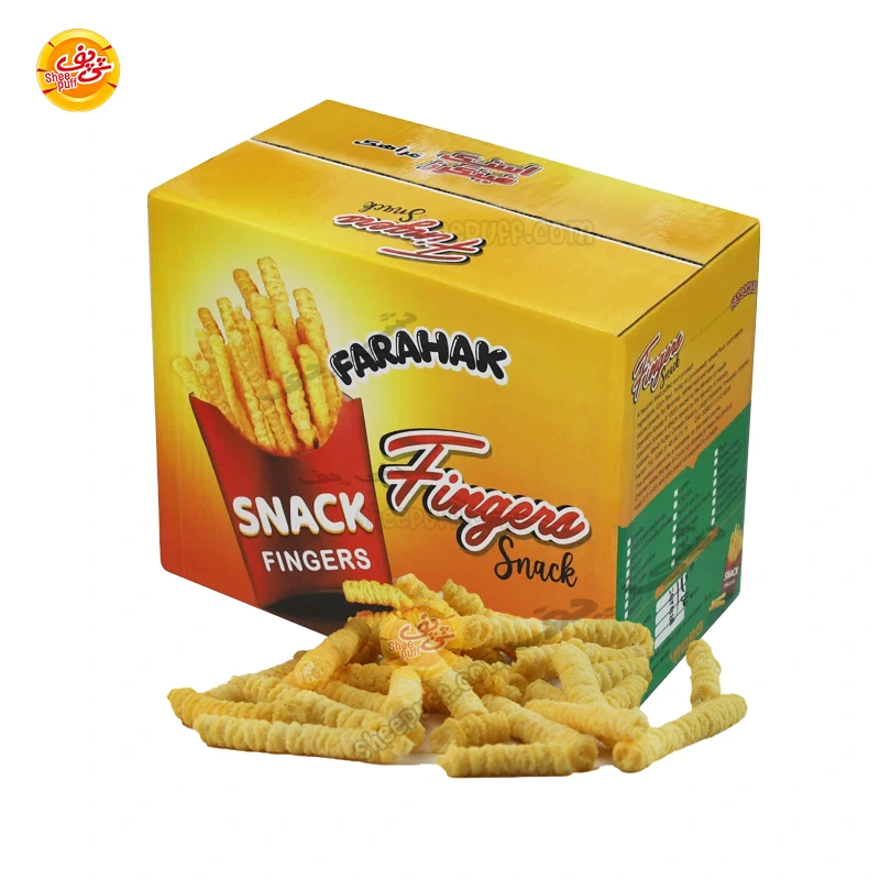 snack-finger-frahak پخش عمده اسنک فینگرز فله ای فراهک 2 کیلویی
